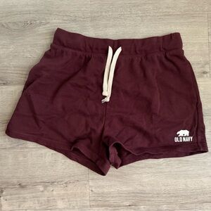 Old Navy maroon shorts